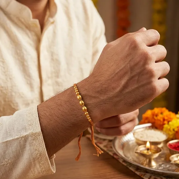 The99jewel_Handmade_Rakhi_For_Bhai_Traditional_Stylish_Raksha_Bandhan_Thread_Brown