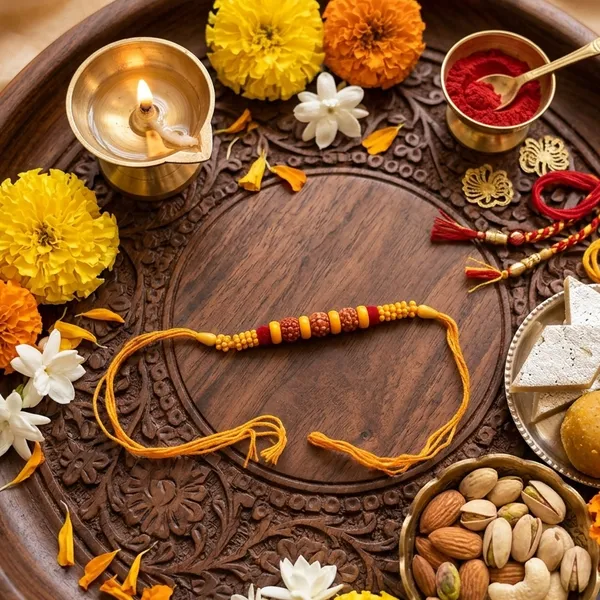 The99jewel_Handcrafted_Rakhi_For_Brother_Premium_Festive_Rakhi_Thread_Orange