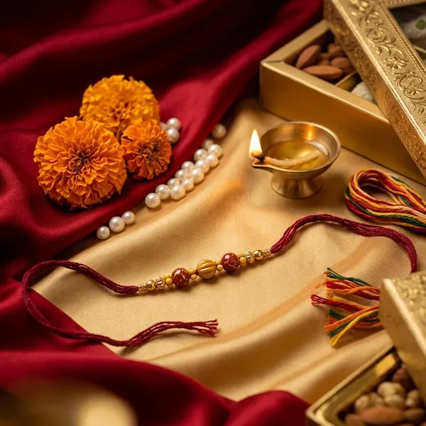 The99jewel_Handcrafted_Rakhi_For_Brother_Premium_Festive_Rakhi_Thread_Maroon