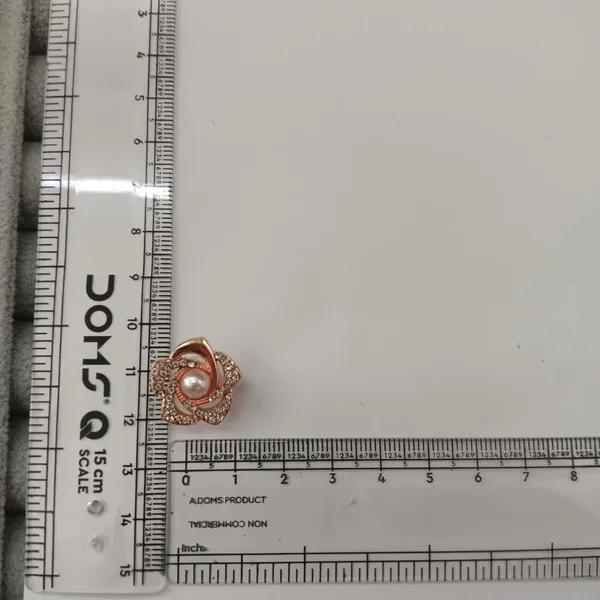 The99jewel_Stylish_Rose_Gold_Plated_Floral_Shape_Austrian_Stone_Pearl_Stud_Earrings_For_Women_Girls_Rose_Gold