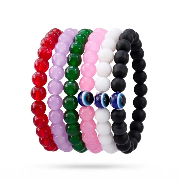 The99jewel_Multicolor_Pack_Of_6_Beaded_Bracelet_Combo_For_Women_And_Girls_Multi