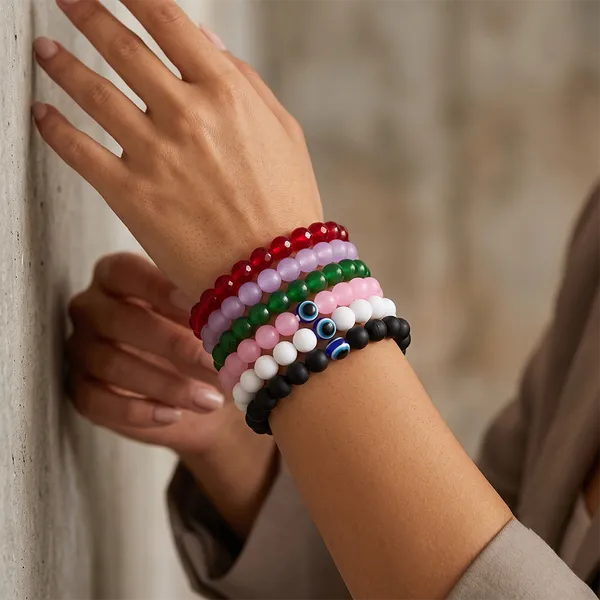 The99jewel_Multicolor_Pack_Of_6_Beaded_Bracelet_Combo_For_Women_And_Girls_Multi