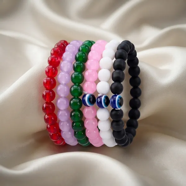 The99jewel_Multicolor_Pack_Of_6_Beaded_Bracelet_Combo_For_Women_And_Girls_Multi