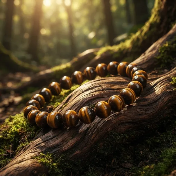 The99jewel_Stylish_Tiger_Beads_Unisex_Bracelet_Brown