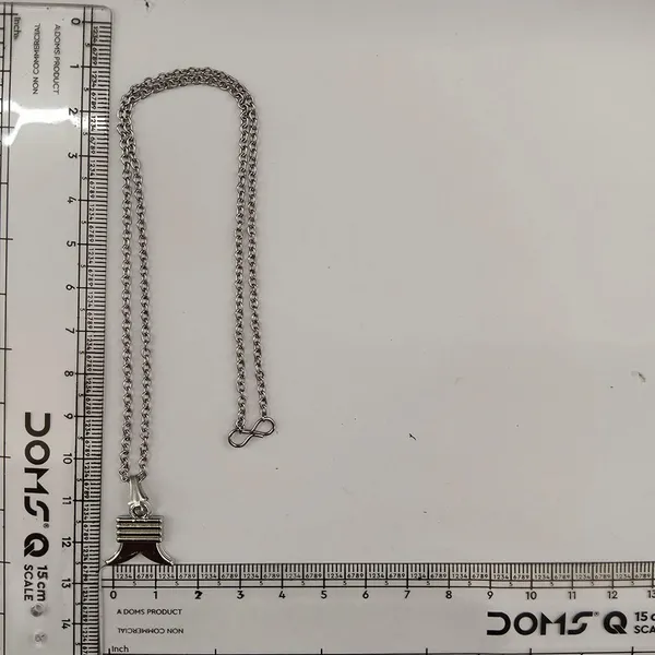 The99jewel_Trendy_Silver_Plated_Pendant_Chain_For_Women_Silver