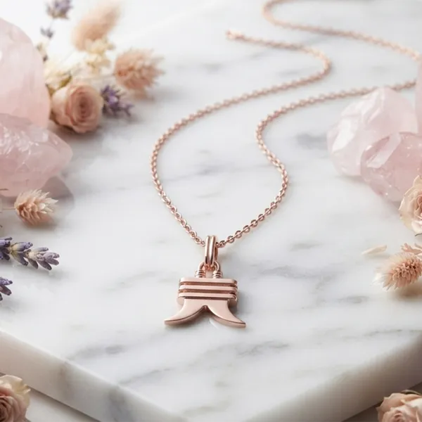 The99jewel_Trendy_Rose_Gold_Plated_Pendant_Chain_For_Women_Rose_Gold