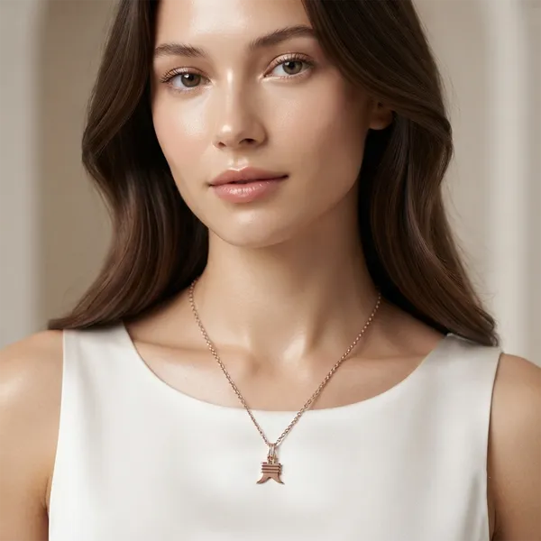 The99jewel_Trendy_Rose_Gold_Plated_Pendant_Chain_For_Women_Rose_Gold