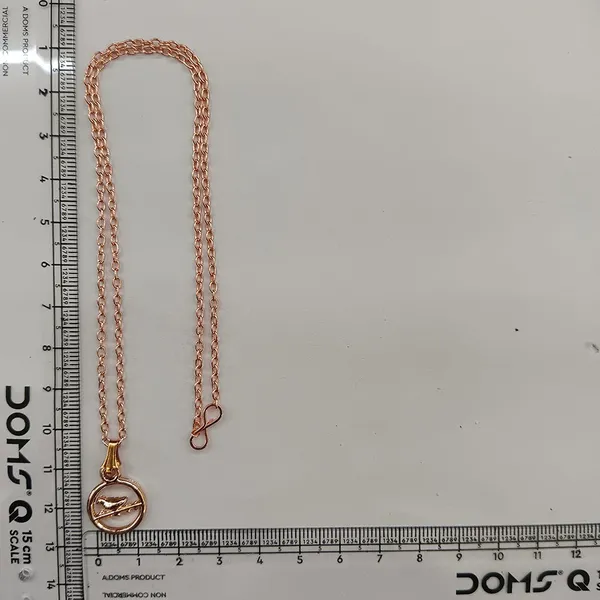 The99jewel_Trendy_Rose_Gold_Plated_Bird_Motif_Pendant_Chain_For_Women_Rose_Gold