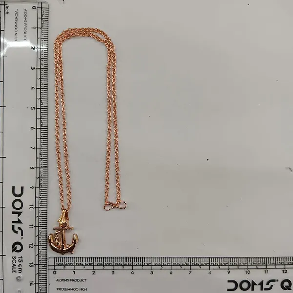The99jewel_Trendy_Rose_Gold_Plated_Anchor_Shape_Pendant_Chain_For_Women_Rose_Gold
