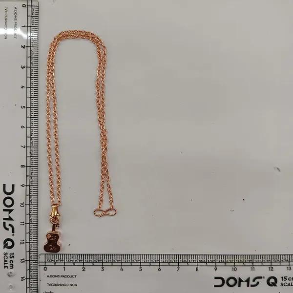 The99jewel_Modern_Rose_Gold_Plated_Guitar_Shape_Pendant_Chain_For_Women_Rose_Gold