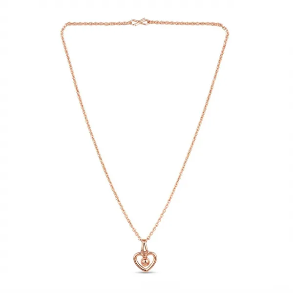 The99jewel_Modern_Rose_Gold_Plated_Heart_Shape_Pendant_Chain_For_Women_Rose_Gold