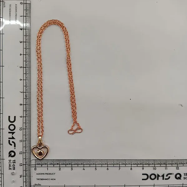 The99jewel_Modern_Rose_Gold_Plated_Heart_Shape_Pendant_Chain_For_Women_Rose_Gold