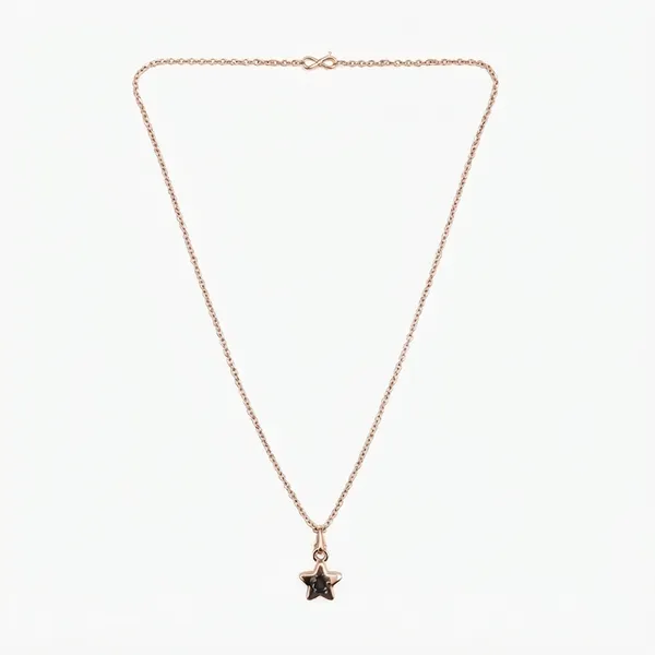 The99jewel_Modern_Rose_Gold_Plated_Star_Shape_Pendant_Chain_For_Women_Rose_Gold