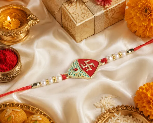 The99jewel_Traditional_Meenakari_Rakhi_For_Brother_Premium_Raksha_Bandhan_Rakhi_Red_And_Green