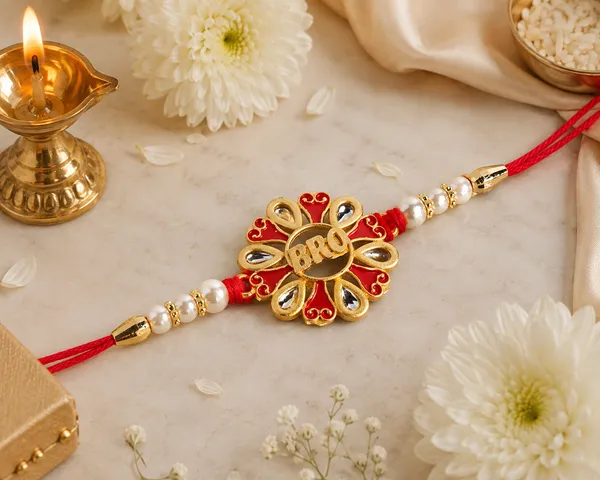The99jewel_Traditional_Meenakari_Rakhi_For_Brother_Premium_Raksha_Bandhan_Rakhi_Red