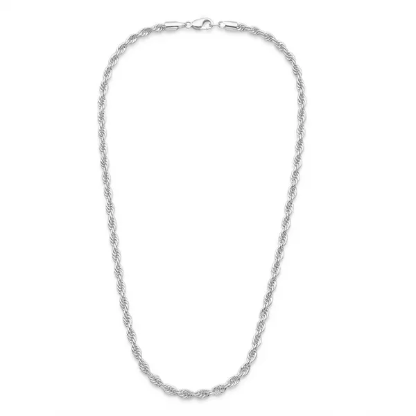 The99jewel_Trendy_Rope_Chain_Necklace_For_Men_Contemporary_Fashion_Accessory_Silver