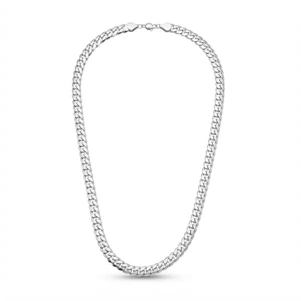 The99jewel_Trendy_Rope_Chain_Necklace_For_Men_Contemporary_Fashion_Accessory_Silver
