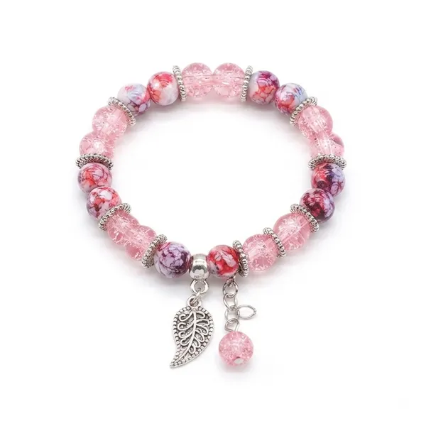 The99jewel_Stylish_Designer_Crackle_Glass_Crystal_Bead_Bracelet_With_Charm_For_Women_Pink