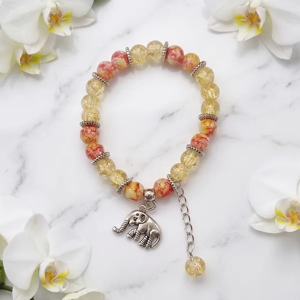The99jewel_Stylish_Designer_Crackle_Glass_Crystal_Bead_Bracelet_With_Charm_For_Women_Yellow