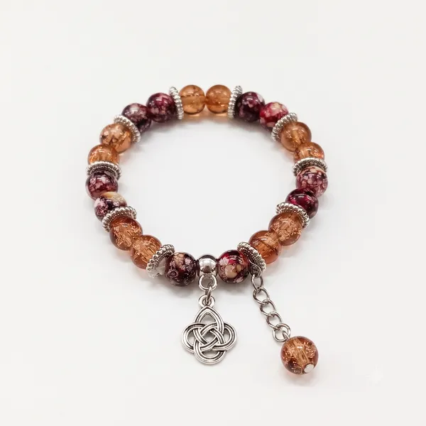 The99jewel_Stylish_Designer_Crackle_Glass_Crystal_Bead_Bracelet_With_Charm_For_Women_Brown
