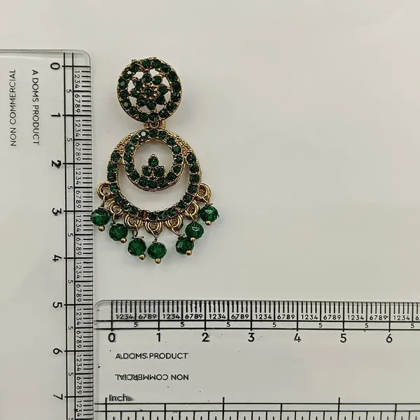 The99jewel_Designer_Stone_Pearl_Chandelier_Earrings_For_Women_Green