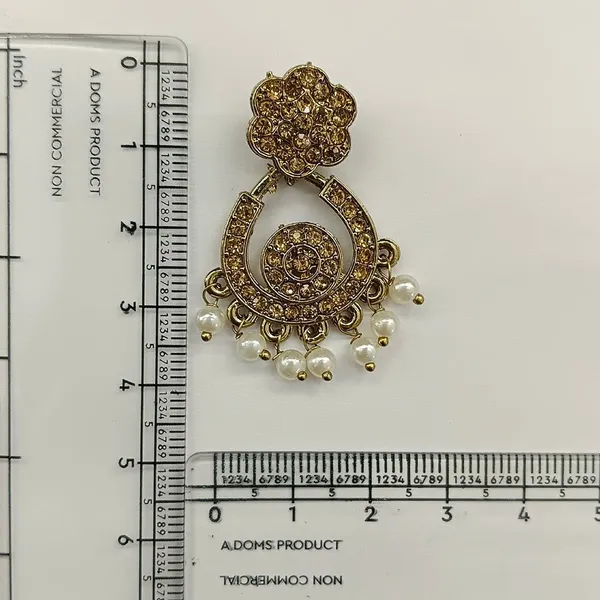 The99jewel_Designer_Stone_Pearl_Chandelier_Earrings_For_Women_Gold