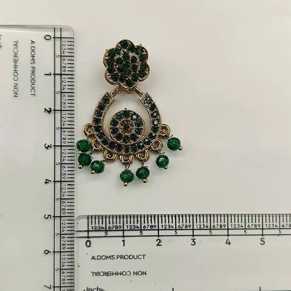 The99jewel_Designer_Stone_Pearl_Chandelier_Earrings_For_Women_Green