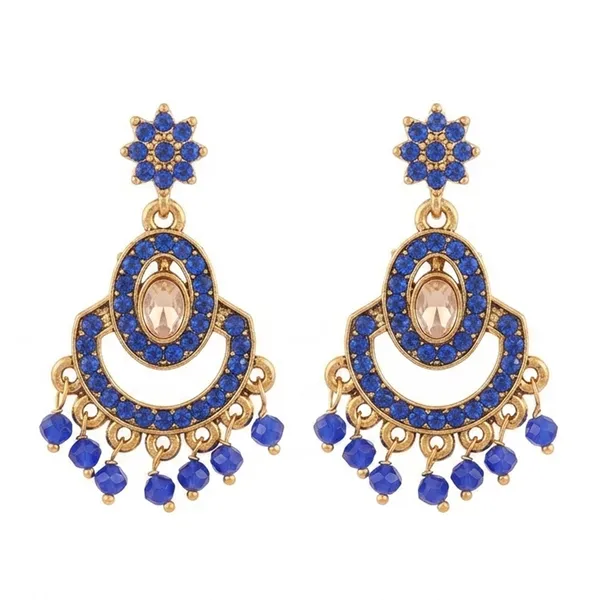 The99jewel_Designer_Stone_Pearl_Chandelier_Earrings_For_Women_Blue