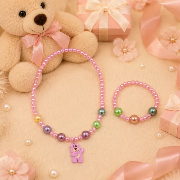 The99jewel_Pearl_Necklace_And_Bracelet_Set_For_Girls_Cute_Kids_Fashion_Jewellery_Set_Light_Pink