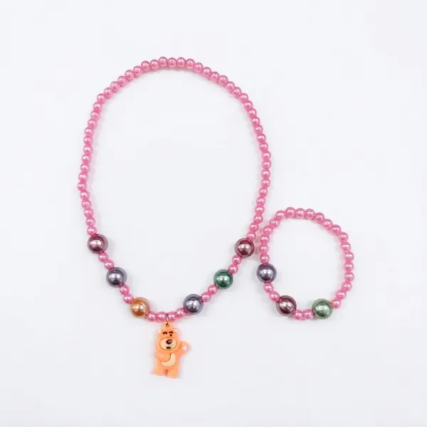 The99jewel_Pearl_Necklace_And_Bracelet_Set_For_Girls_Cute_Kids_Fashion_Jewellery_Set_Light_Pink