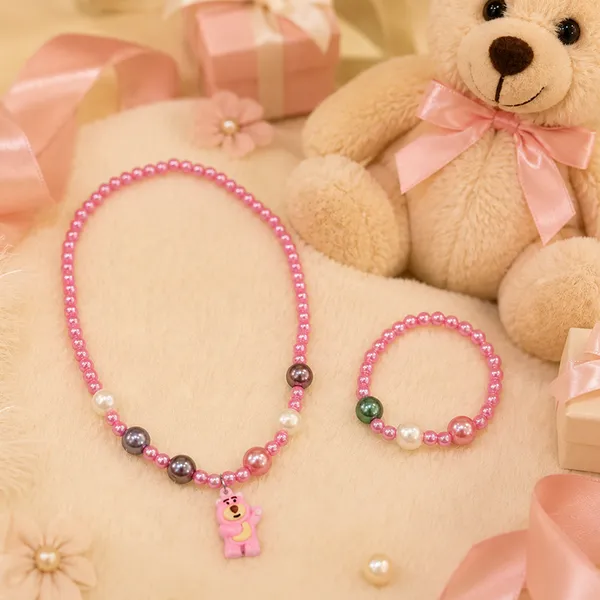 The99jewel_Pearl_Necklace_And_Bracelet_Set_For_Girls_Cute_Kids_Fashion_Jewellery_Set_Light_Pink