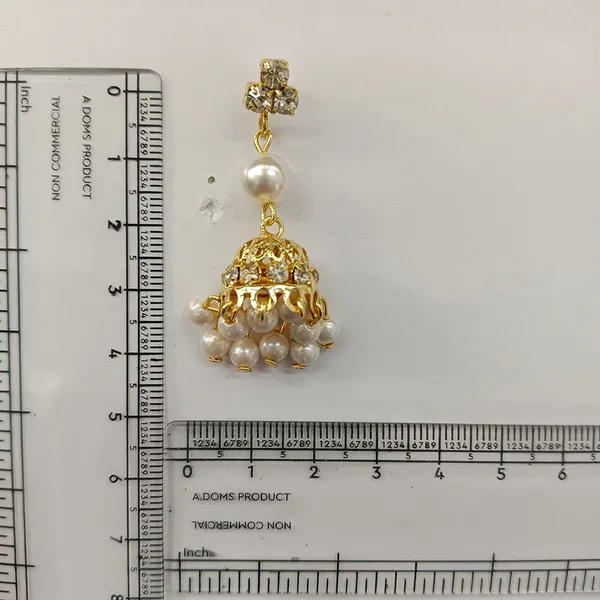 The99jewel_Magnificent_Gold_Plated_Crystal_Stone_Jhumki_Earringswith_Pearl_For_Women_Gold