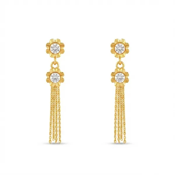 The99jewel_Magnificent_Gold_Plated_Floral_Shape_Dangler_Earrings_With_Crystal_Stone_For_Women_Gold