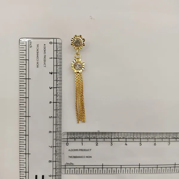 The99jewel_Magnificent_Gold_Plated_Floral_Shape_Dangler_Earrings_With_Crystal_Stone_For_Women_Gold