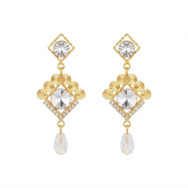 The99jewel_Magnificent_Gold_Plated_Crystal_Stone_Dangler_Earrings_For_Women_Gold