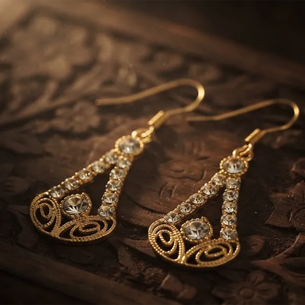 The99jewel_Magnificent_Gold_Plated_Crystal_Stone_Dangler_Earrings_For_Women_Gold