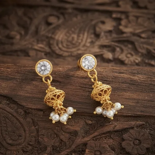 The99jewel_Magnificent_Gold_Plated_Crystal_Stone_Dangler_Earrings_For_Women_Gold
