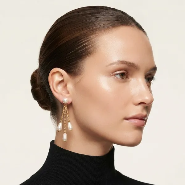 The99jewel_Magnificent_Gold_Plated_Pearl_Dangler_Earrings_For_Women_Gold