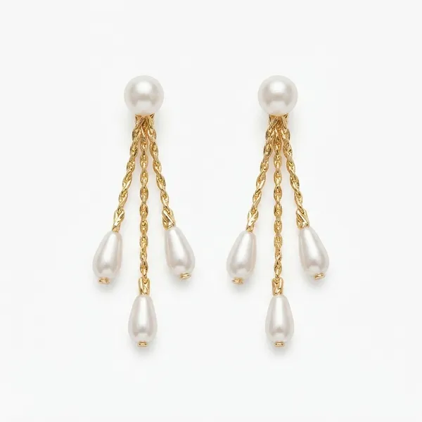 The99jewel_Magnificent_Gold_Plated_Pearl_Dangler_Earrings_For_Women_Gold