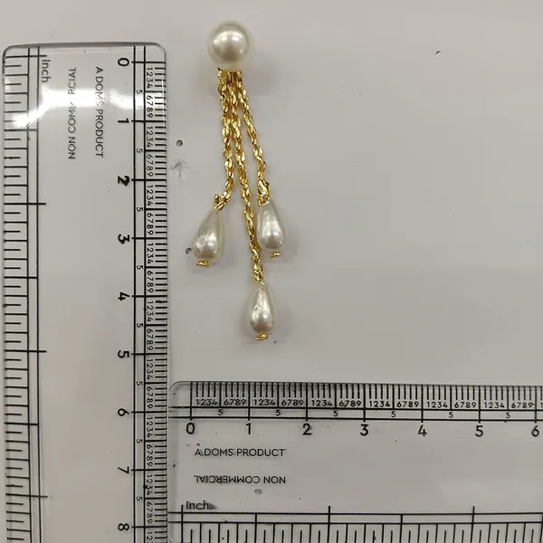 The99jewel_Magnificent_Gold_Plated_Pearl_Dangler_Earrings_For_Women_Gold