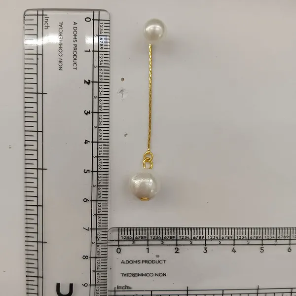 The99jewel_Magnificent_Gold_Plated_Pearl_Dangler_Earrings_For_Women_Gold