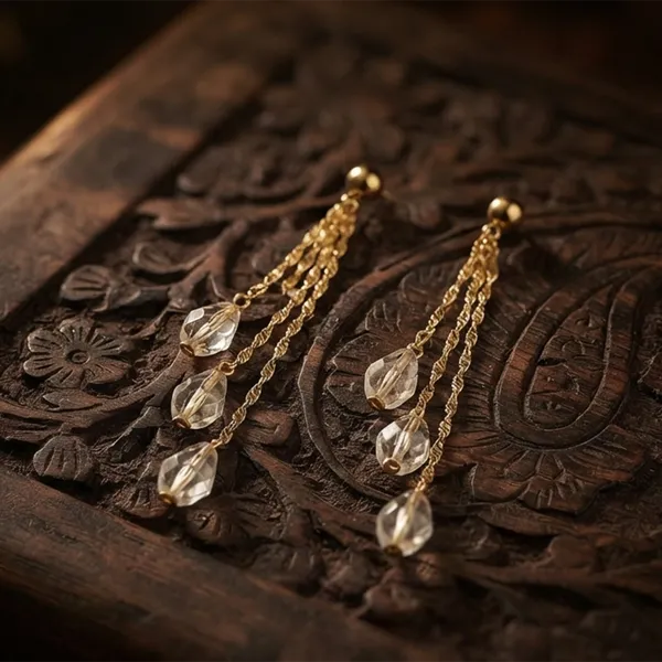 The99jewel_Magnificent_Gold_Plated_Crystal_Stone_Dangler_Earrings_For_Women_Gold