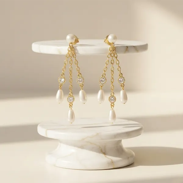The99jewel_Magnificent_Gold_Plated_Pearl_Dangler_Earrings_For_Women_Gold