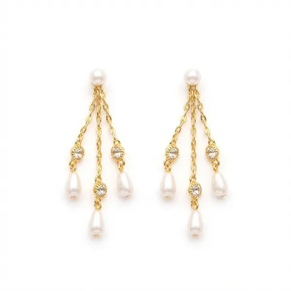 The99jewel_Magnificent_Gold_Plated_Pearl_Dangler_Earrings_For_Women_Gold
