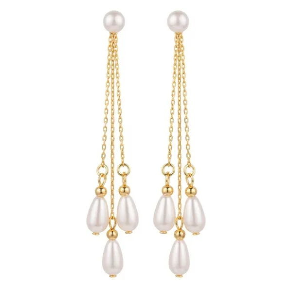 The99jewel_Magnificent_Gold_Plated_Pearl_Dangler_Earrings_For_Women_Gold