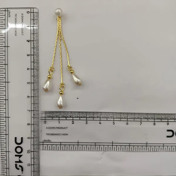 The99jewel_Magnificent_Gold_Plated_Pearl_Dangler_Earrings_For_Women_Gold