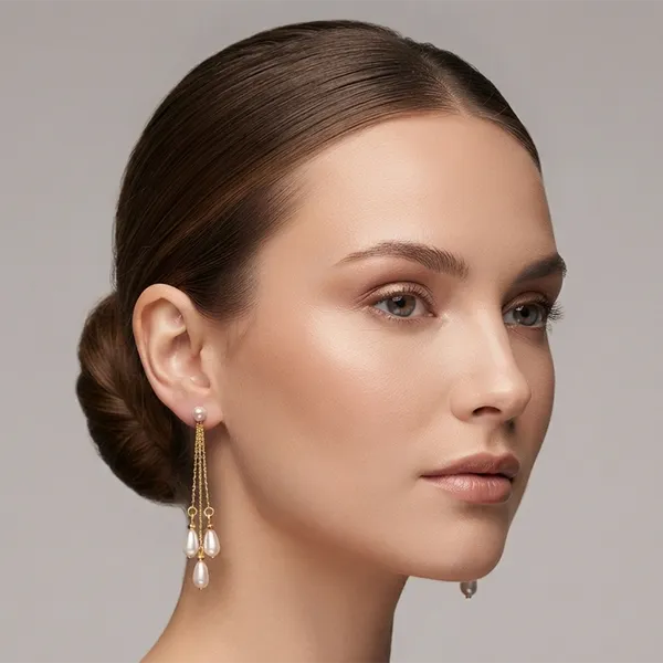 The99jewel_Magnificent_Gold_Plated_Pearl_Dangler_Earrings_For_Women_Gold