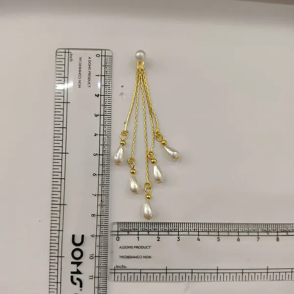 The99jewel_Magnificent_Gold_Plated_Pearl_Dangler_Earrings_For_Women_Gold
