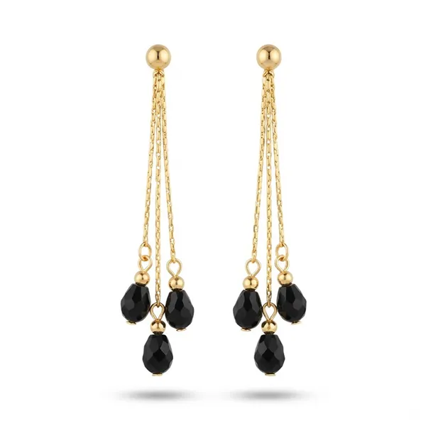 The99jewel_Magnificent_Gold_Plated_Crystal_Stone_Dangler_Earrings_For_Women_Black