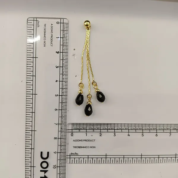 The99jewel_Magnificent_Gold_Plated_Crystal_Stone_Dangler_Earrings_For_Women_Black